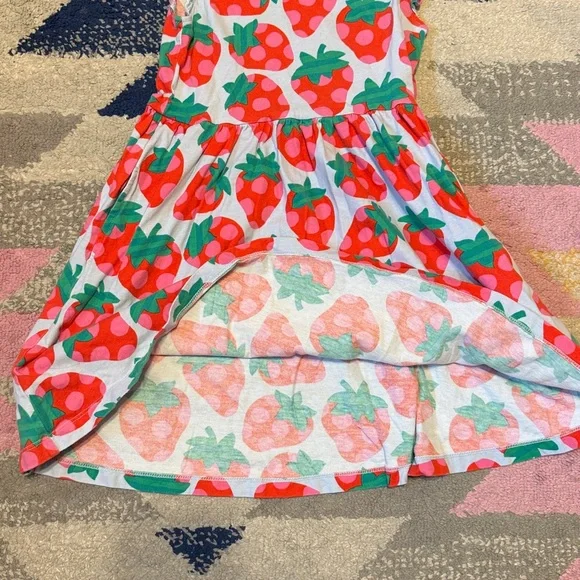 Mini Boden Cotton Strawberry Dress - Picture 3 of 7